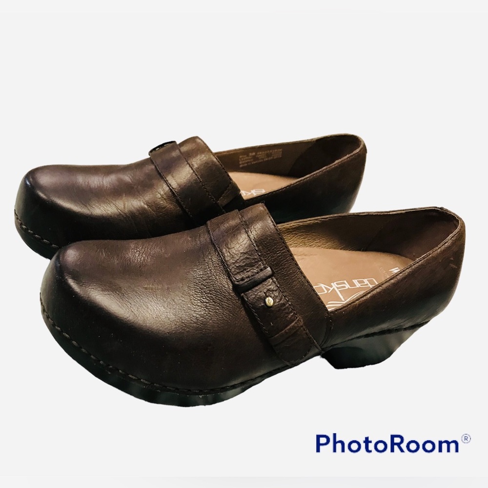 Dansko Brown Leather Slip-On Shoes